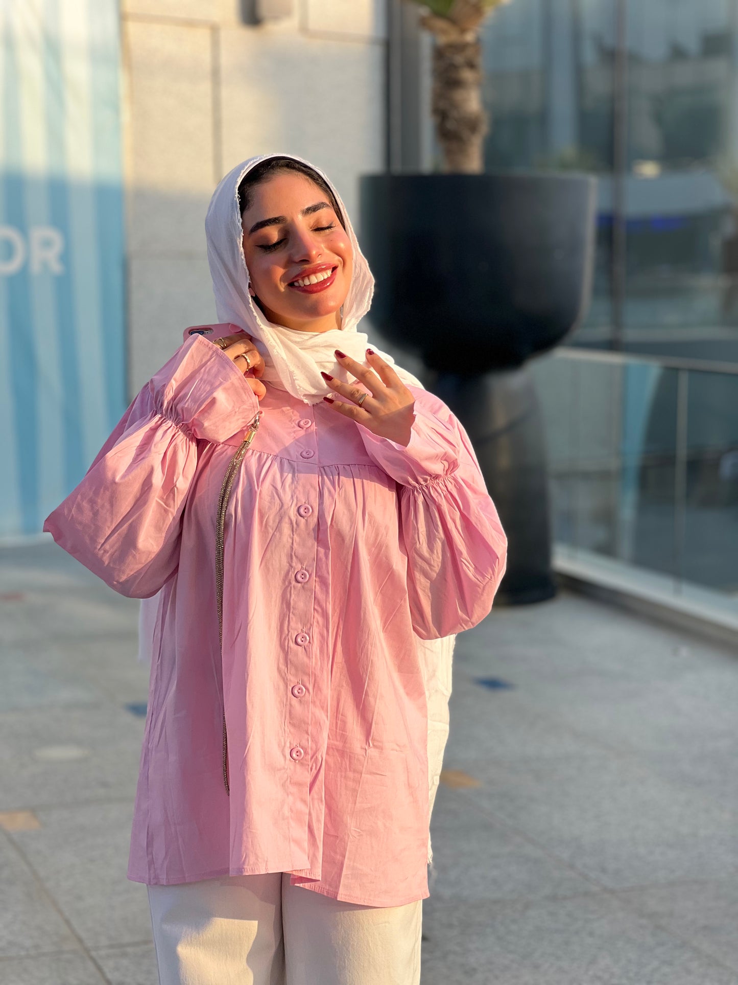 The Lady Blouse - Baby Pink