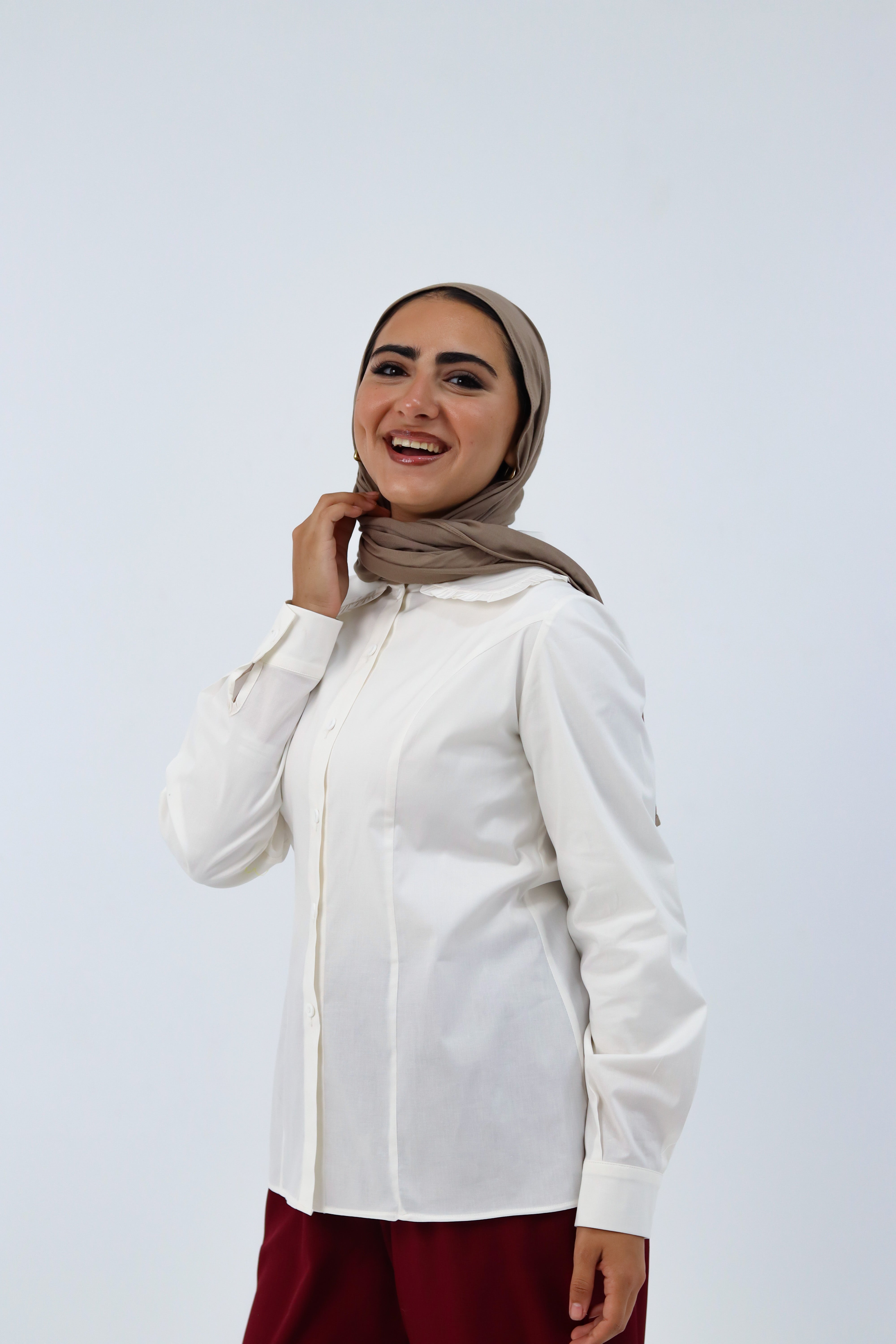 White Paris Blouse by THT GIRL featuring lightweight summer fabric and stylish design, perfect for warm weather.