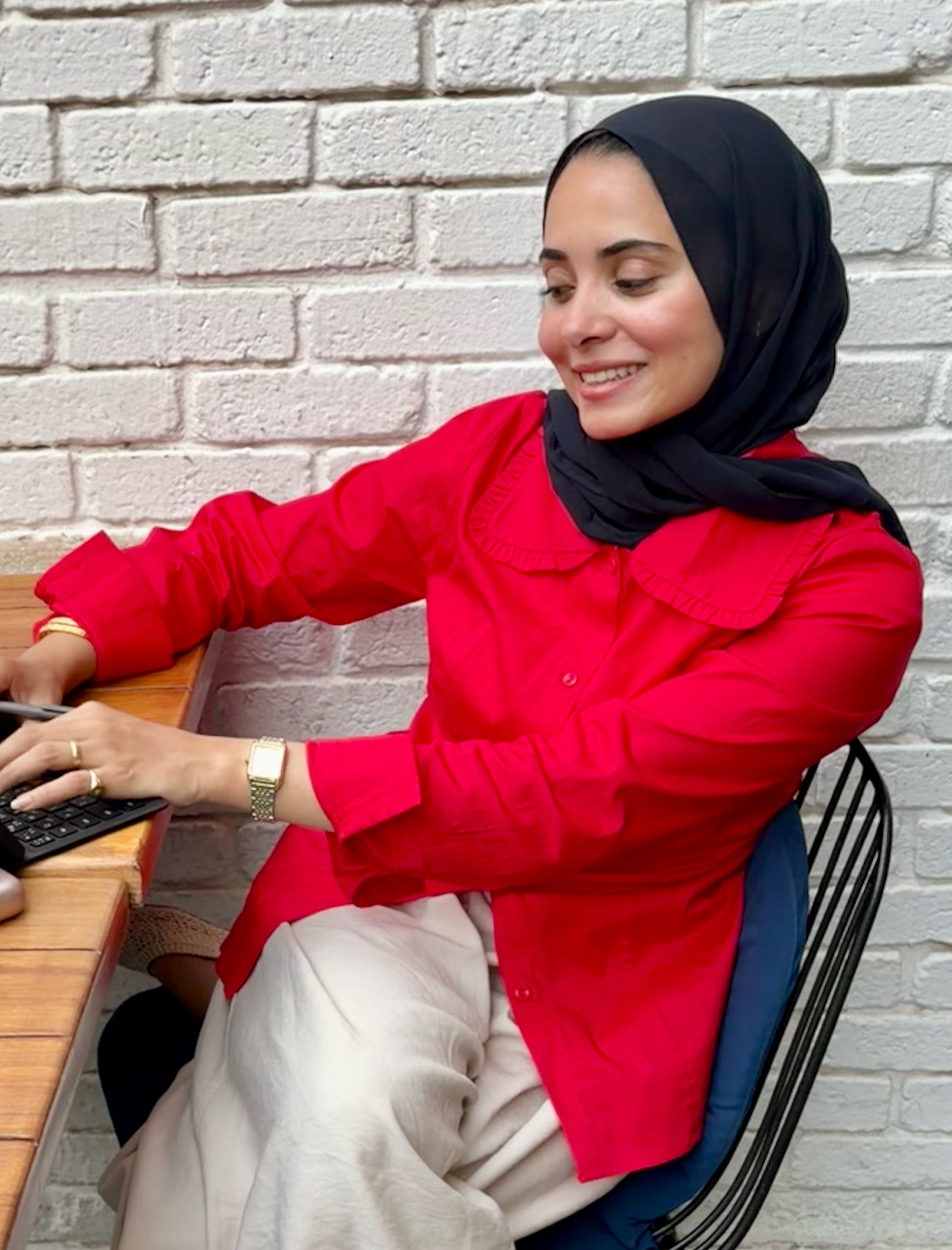 Paris Blouse - Summer -Red
