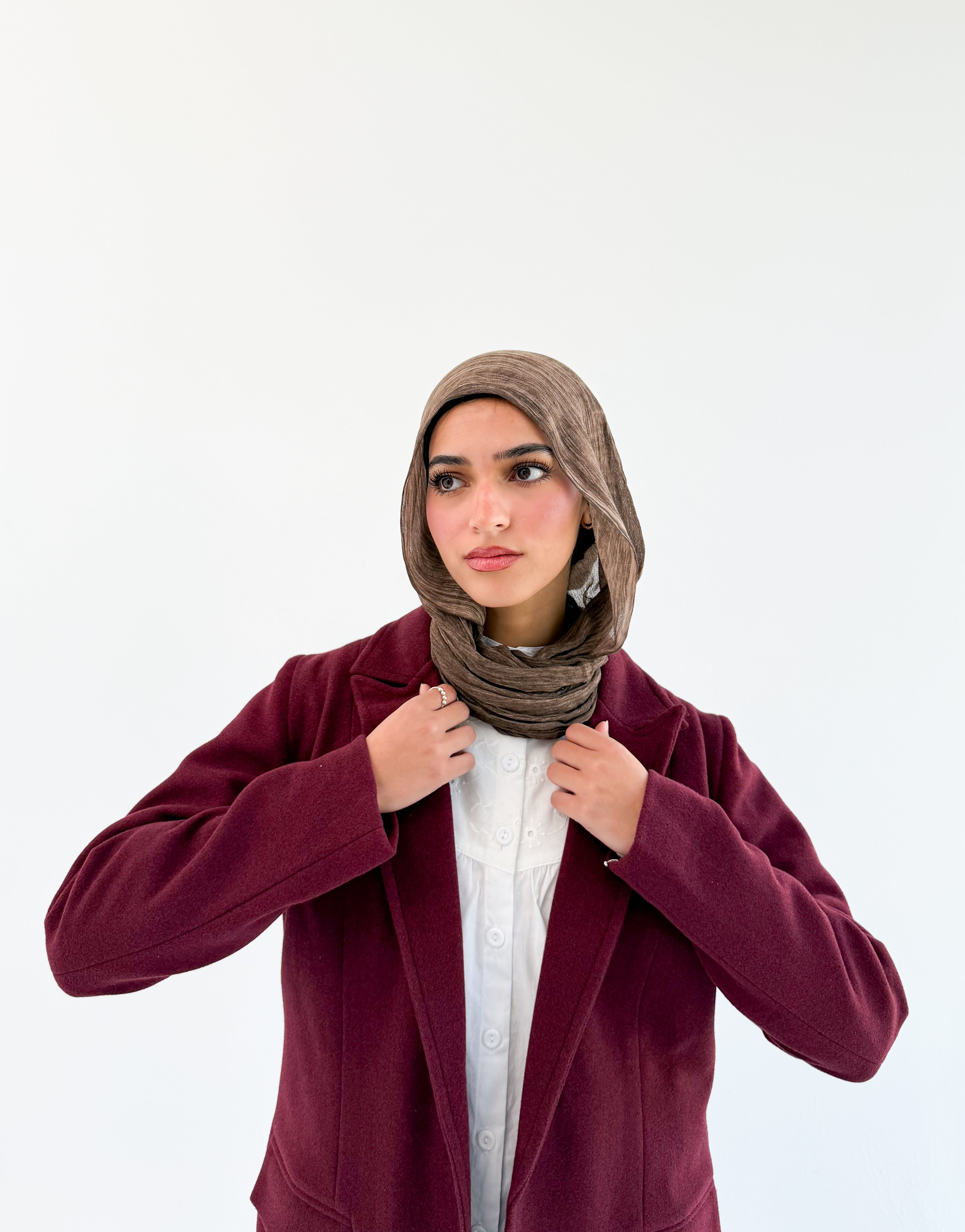 Wool jacket -Burgundy