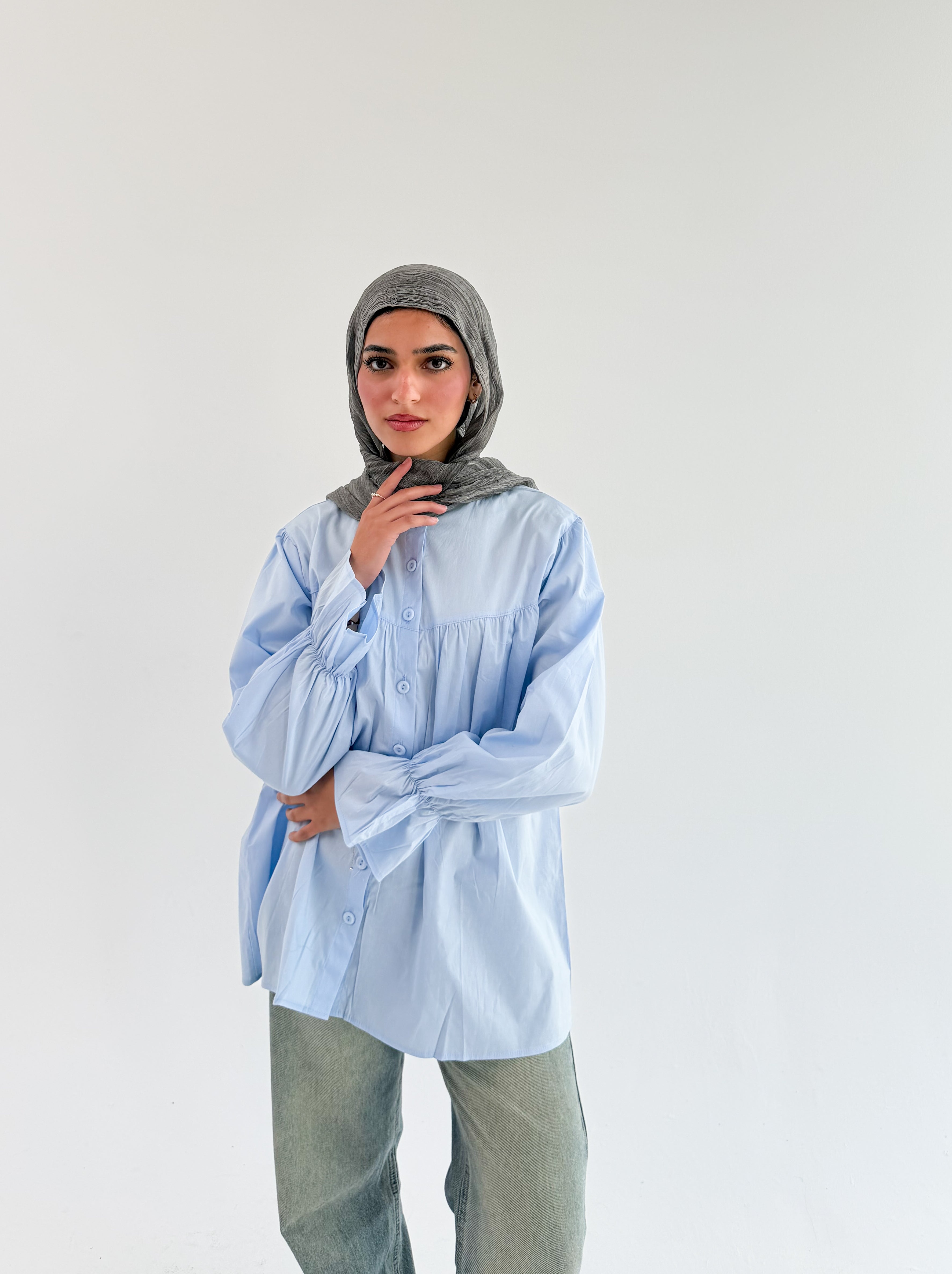 The Lady Blouse - Baby Blue