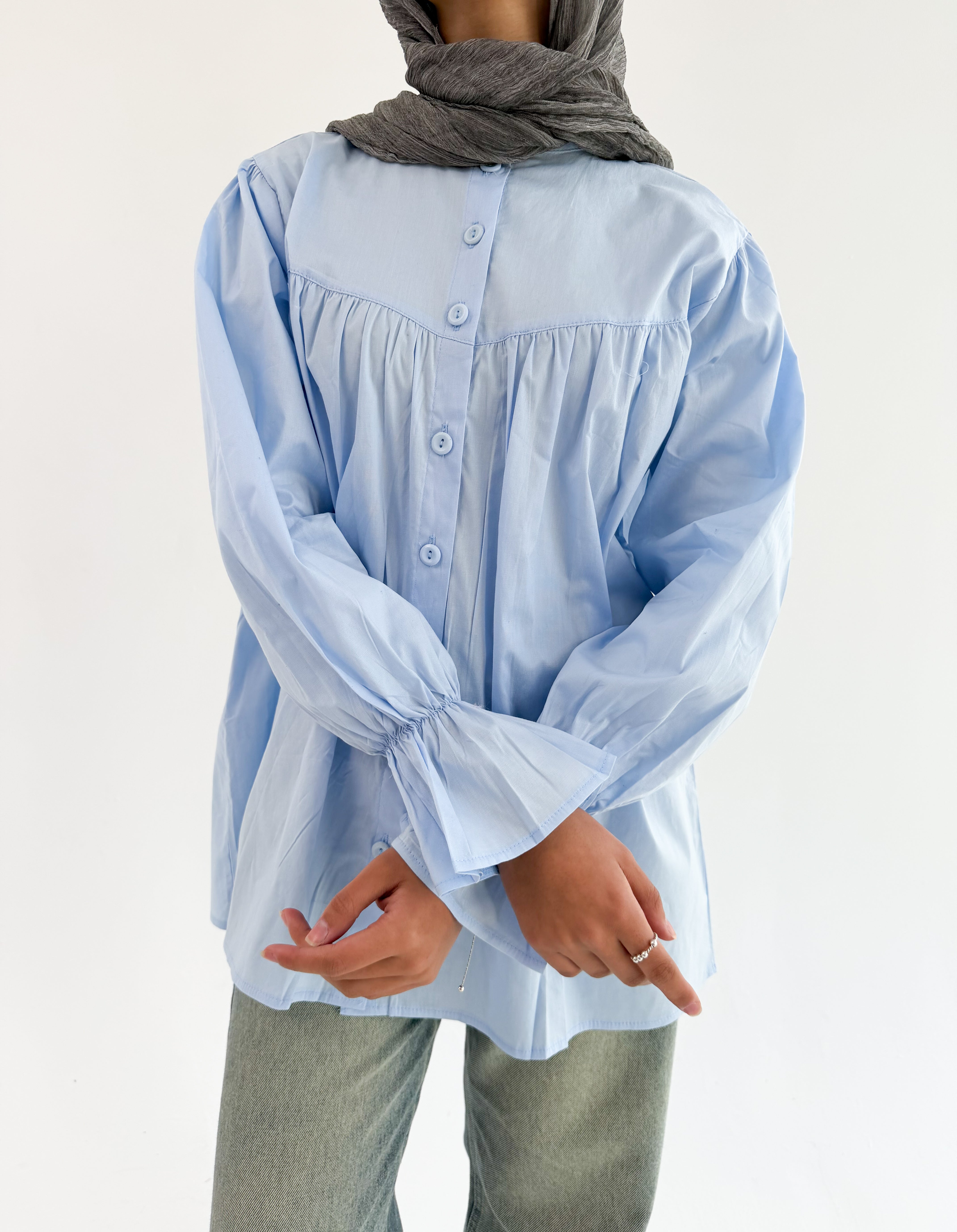 The Lady Blouse - Baby Blue