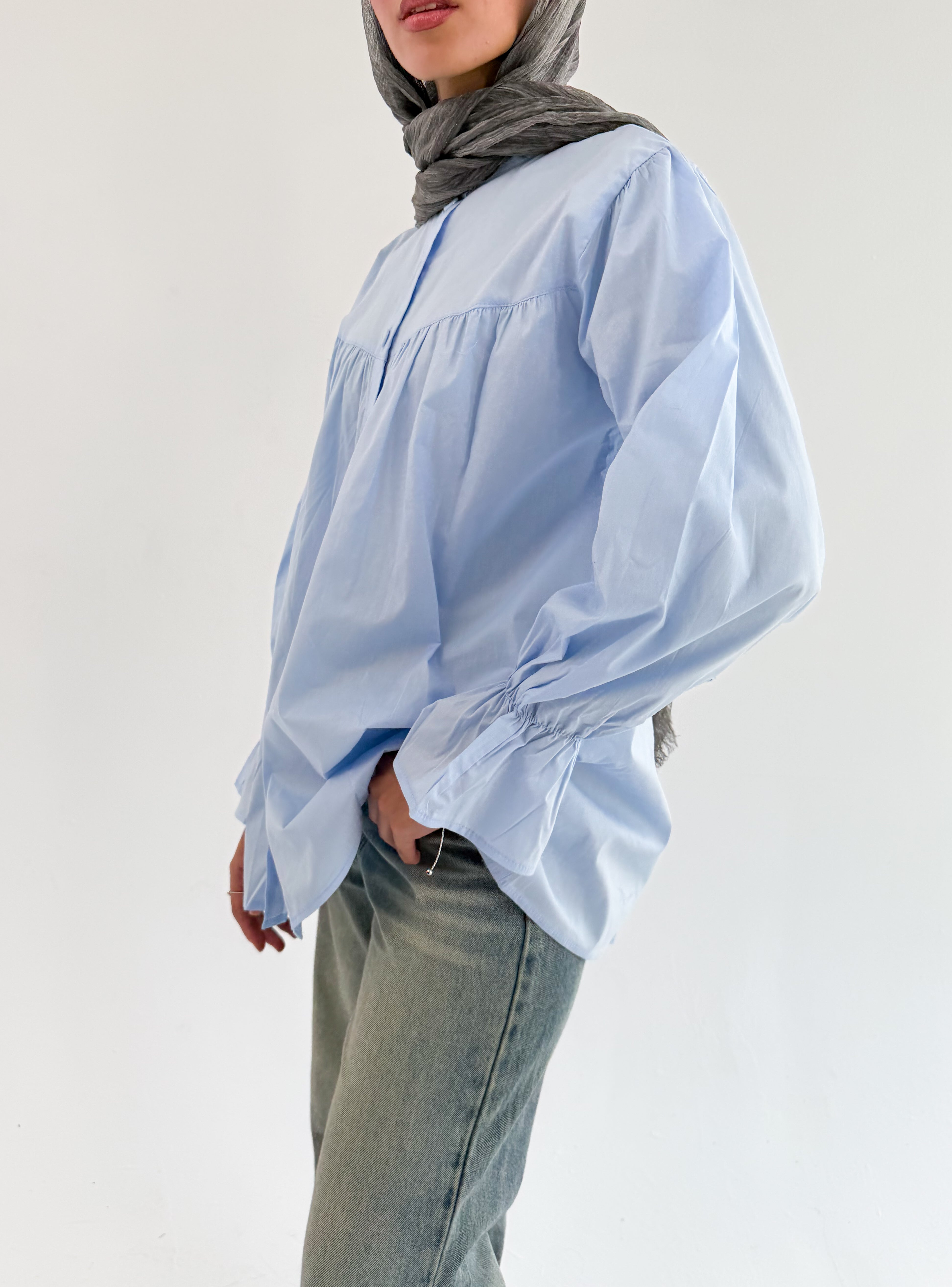 The Lady Blouse - Baby Blue