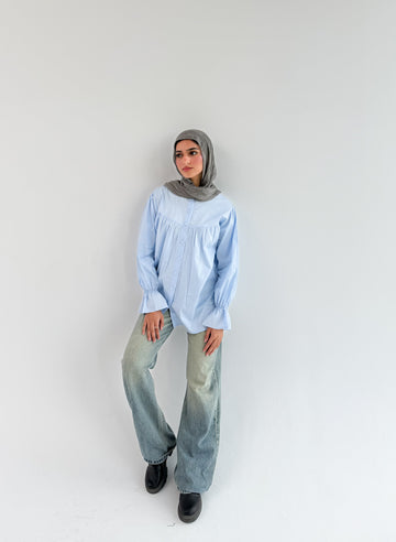 The Lady Blouse - Baby Blue