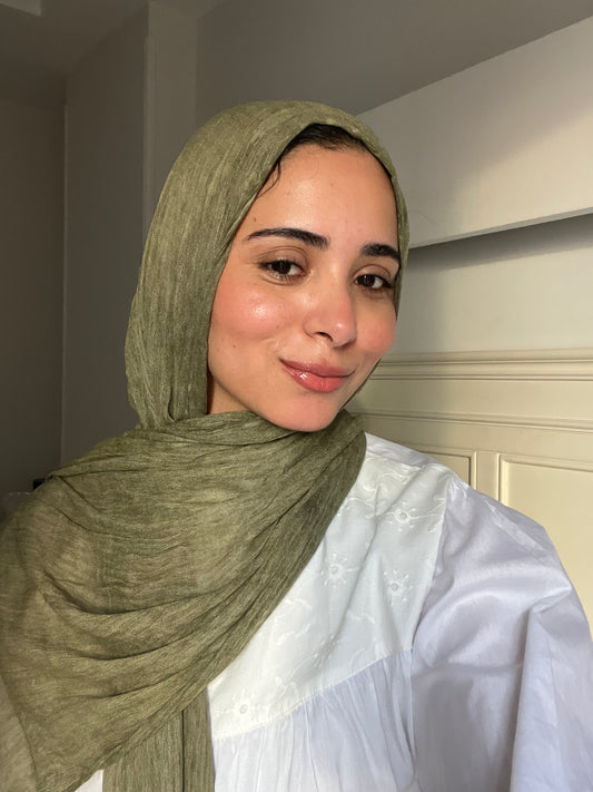 Ready To Go hijab -Dark olive