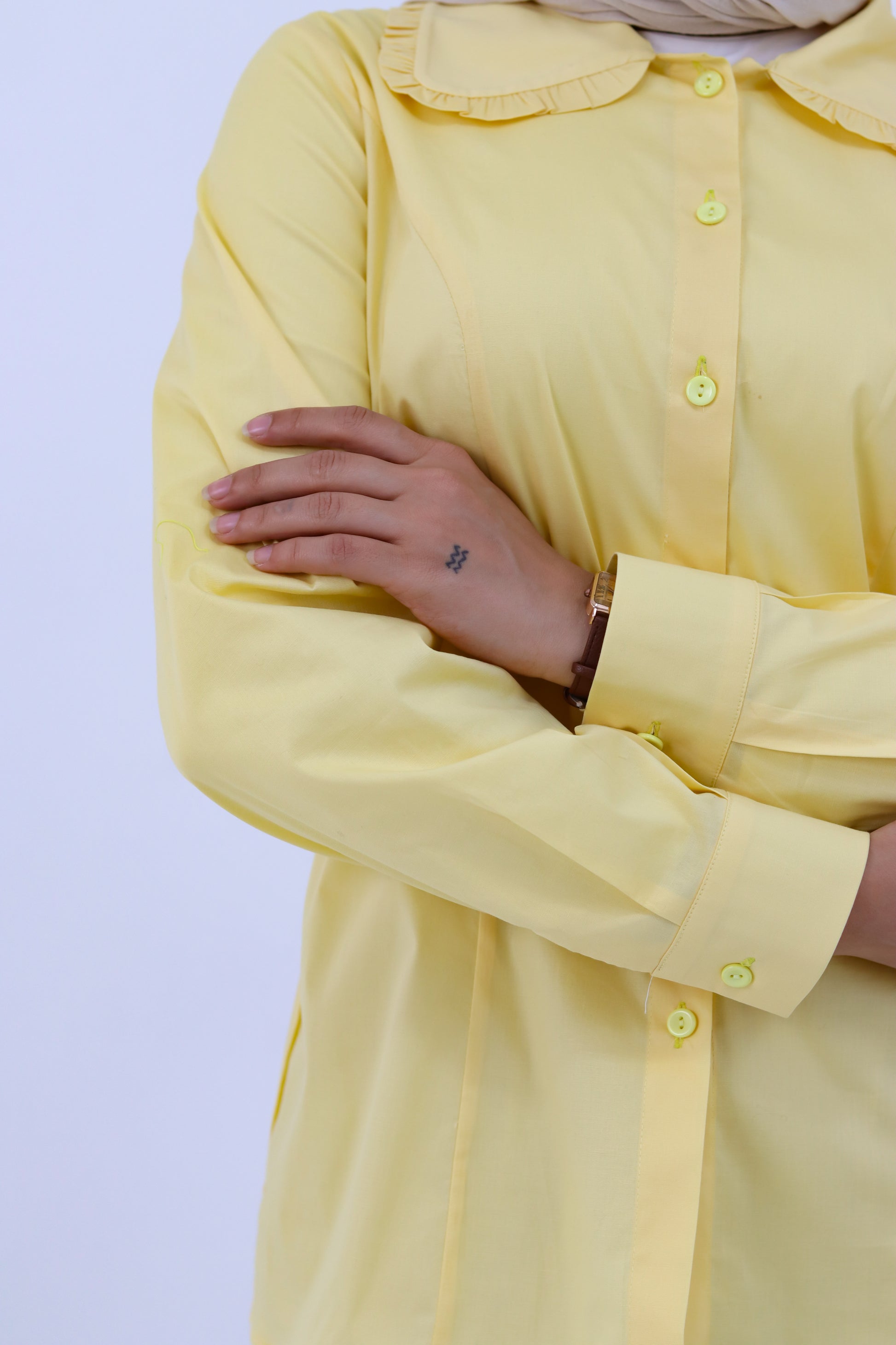 Yellow Paris Blouse by THT GIRL, lightweight summer blouse with a stylish, relaxed fit and trendy design.