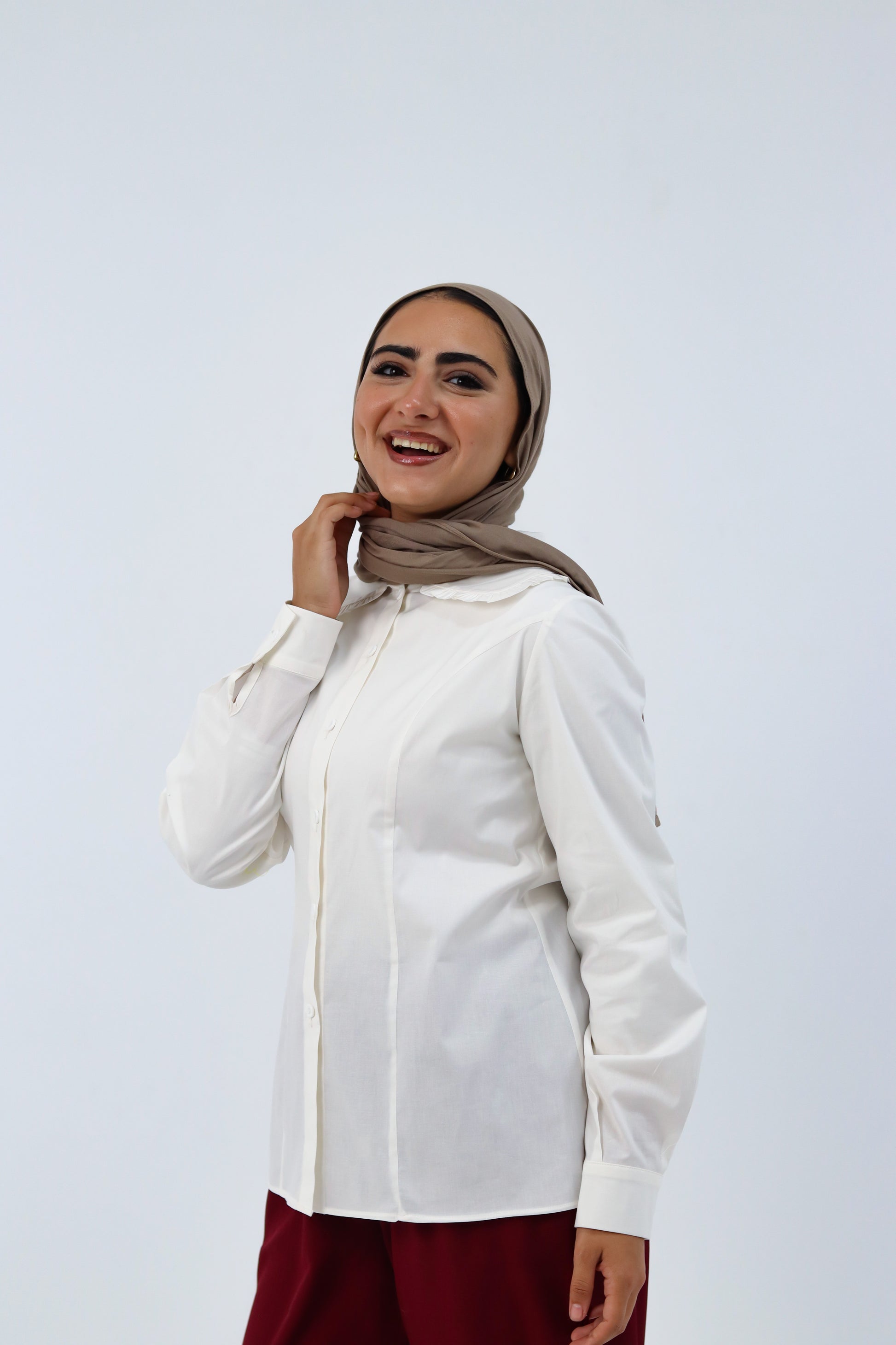 White Paris Blouse by THT GIRL featuring lightweight summer fabric and stylish design, perfect for warm weather.