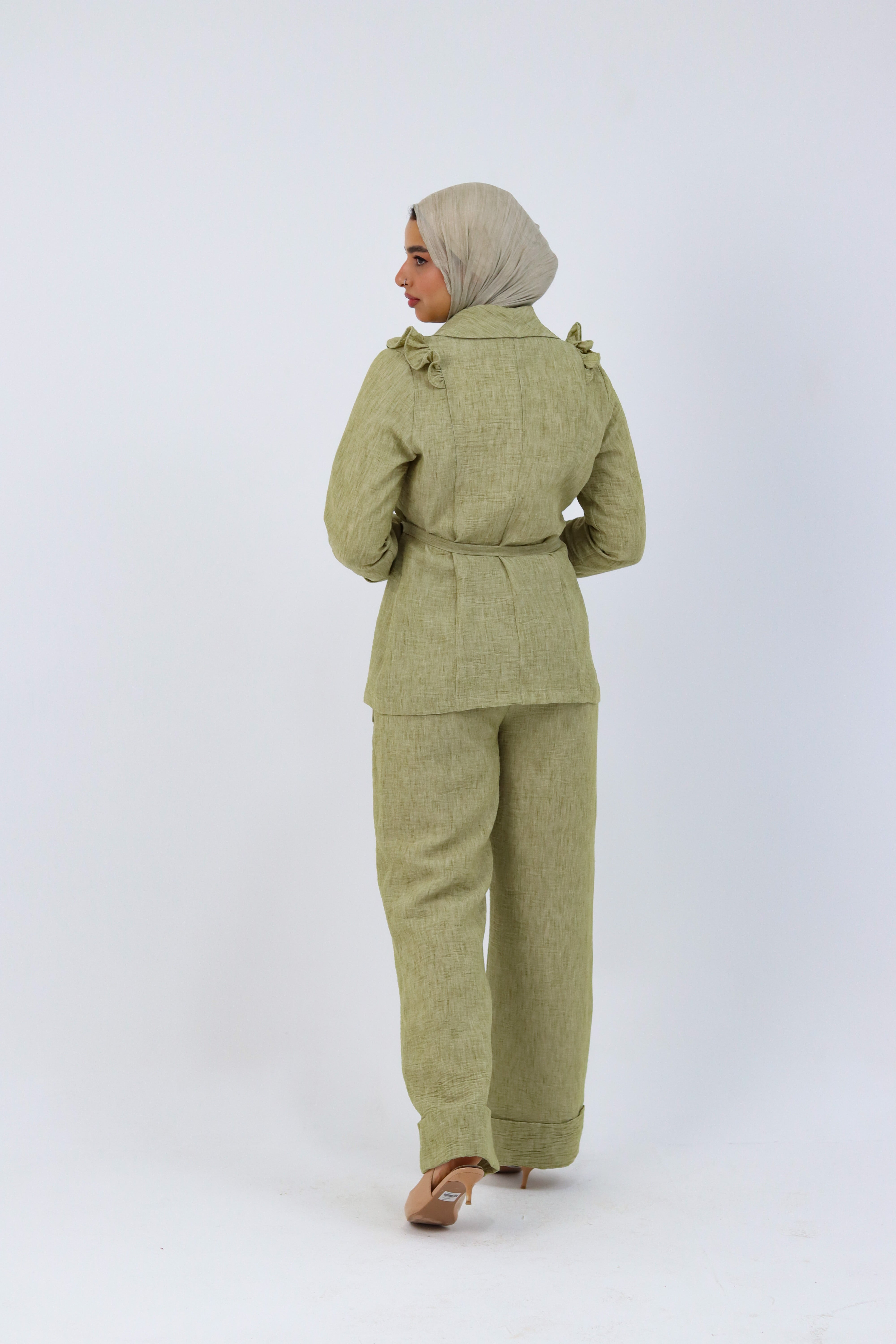 Olive Roe Suit by THT GIRL featuring stylish fashion design, tailored fit, and sleek fabric for a modern, chic look.