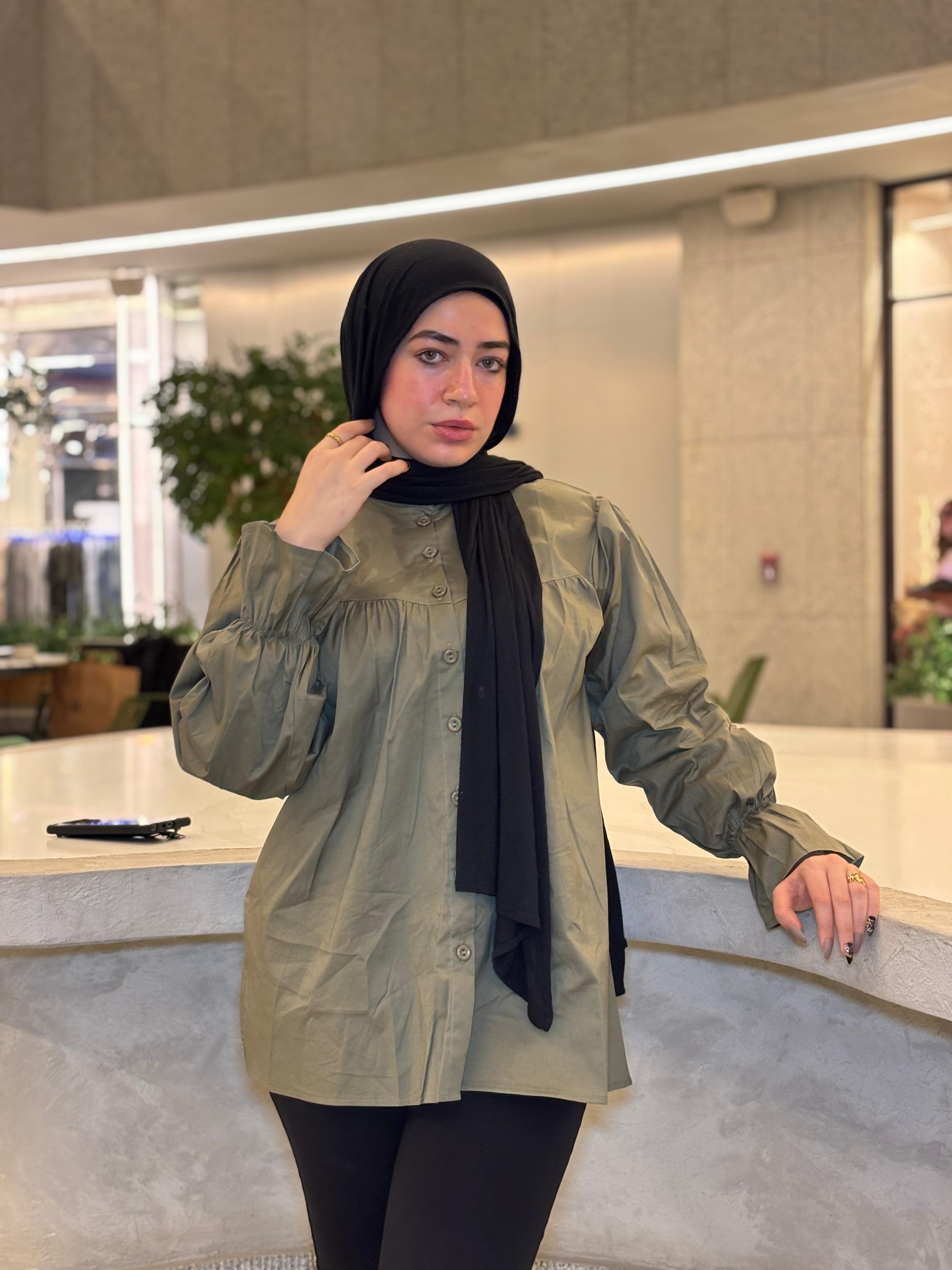 The Lady Blouse - Olive