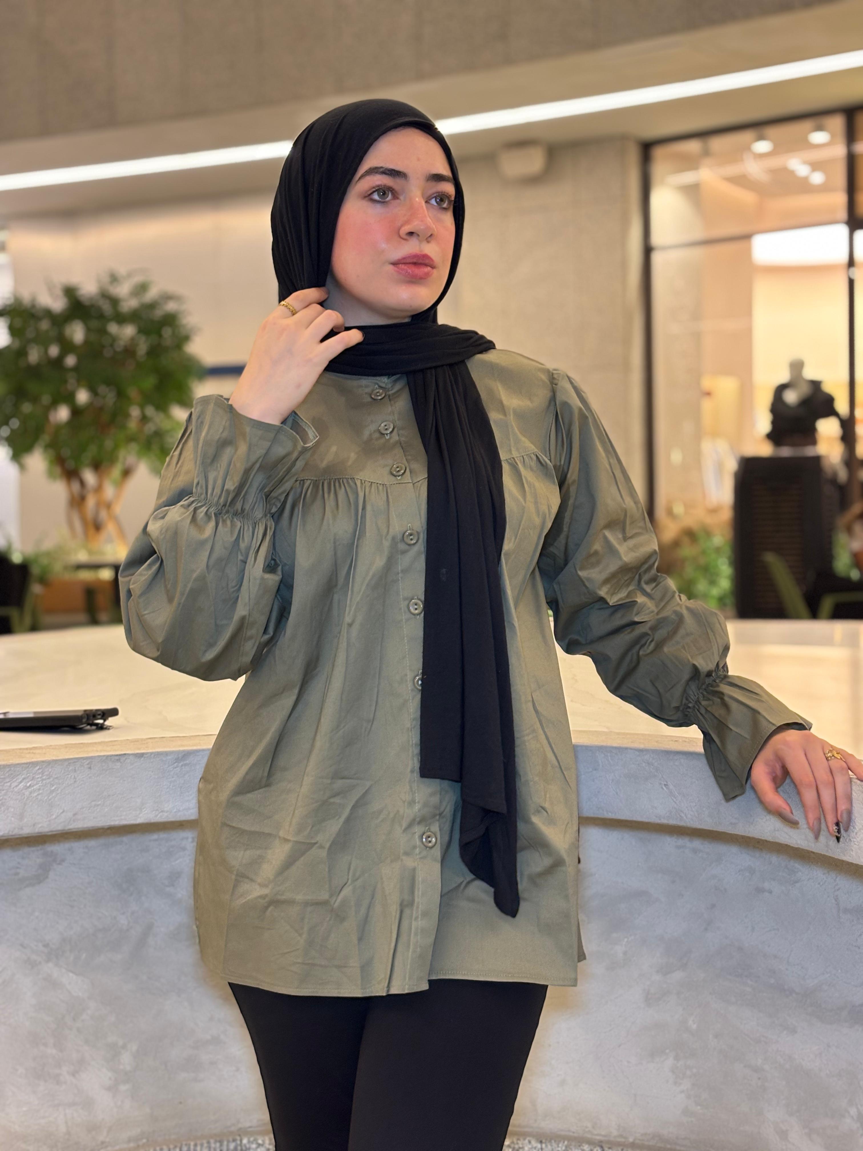 The Lady Blouse - Olive