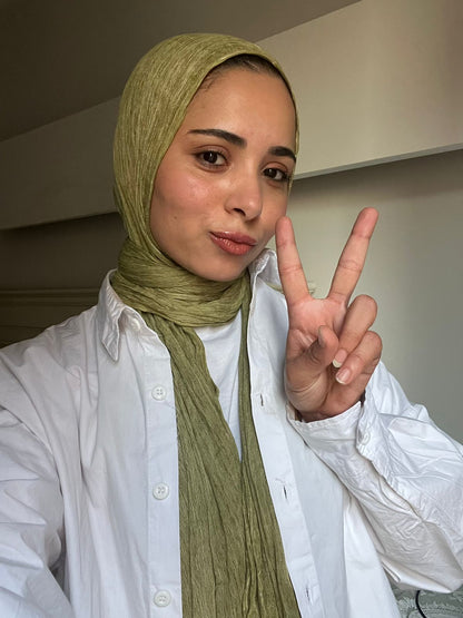 Ready To Go Hijab - Olive